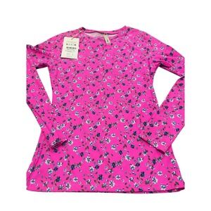Maaji Women's Long Sleeve Rashguard Swim Top Pink Floral NWT Size M